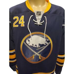 Reebok #24 Regehr Buffalo Sabres Navy NHL Hockey Jersey Size M/M